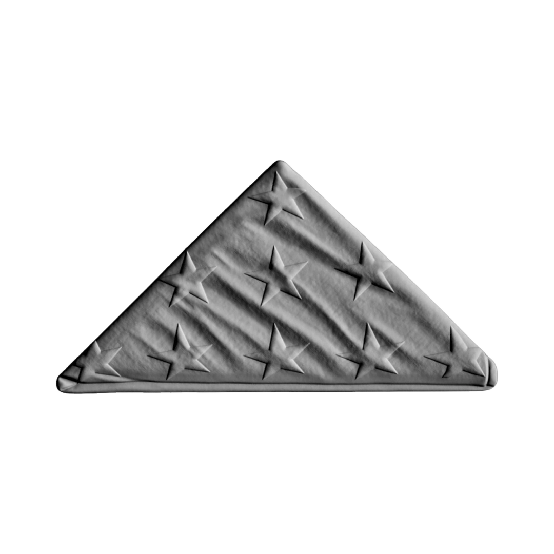 13 Folds USA Flag STL file for digital crafting, LightBurn and Vectric ready