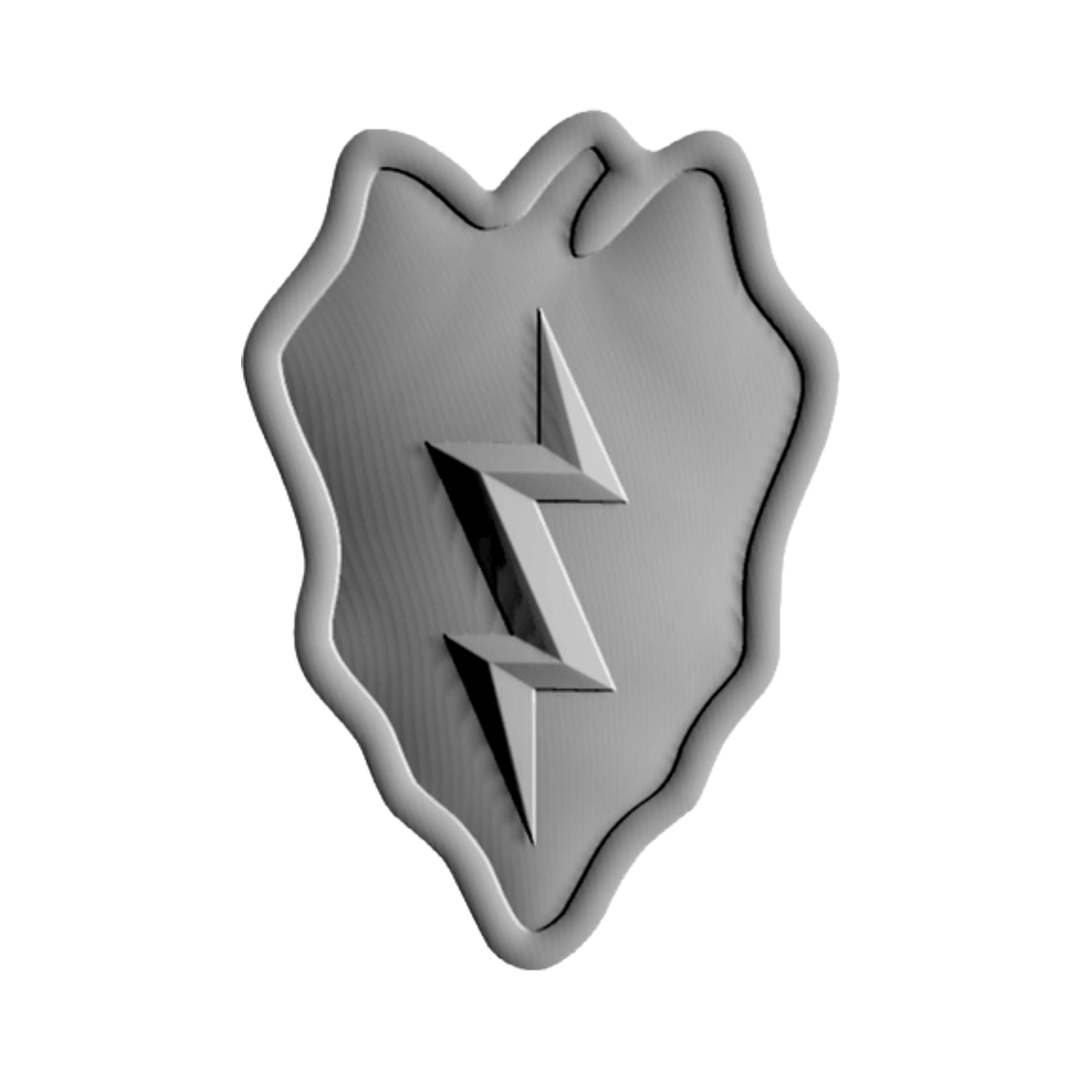 25th Infantry Division STL file for 3D printing and CNC routing, LightBurn and Vectric ready