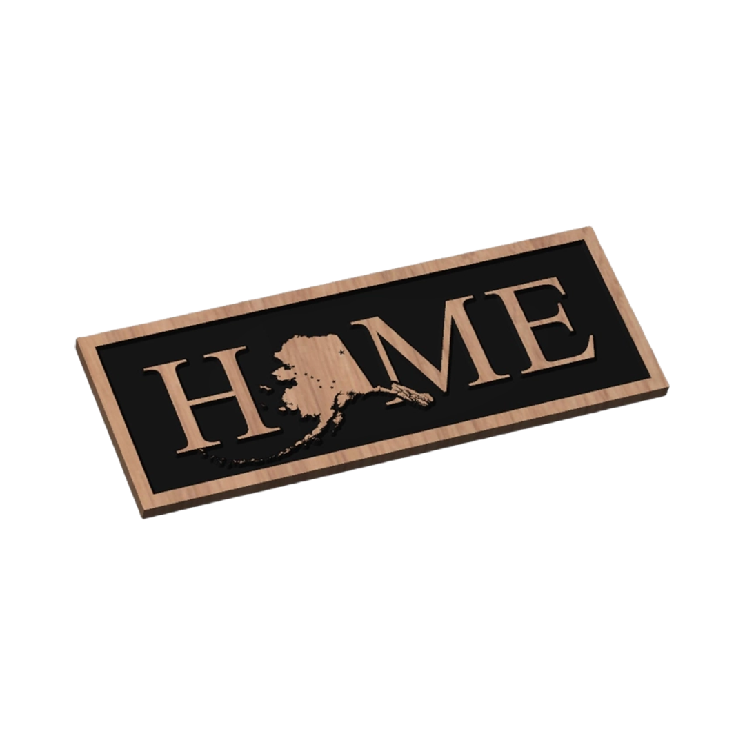 Alaska HOME Design compatible with LightBurn and Vectric