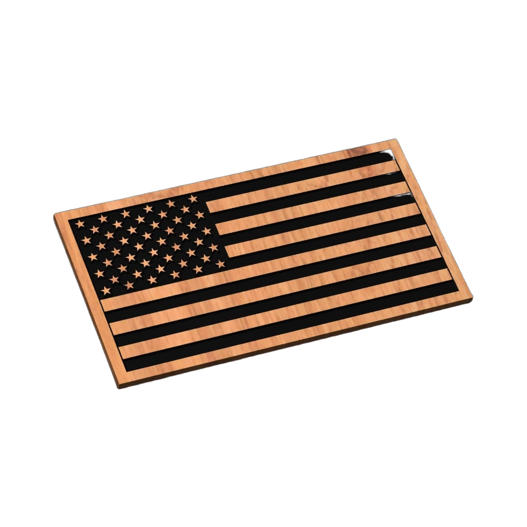 American Flag SVG file for laser cutting and CNC routing, Glowforge and LightBurn ready