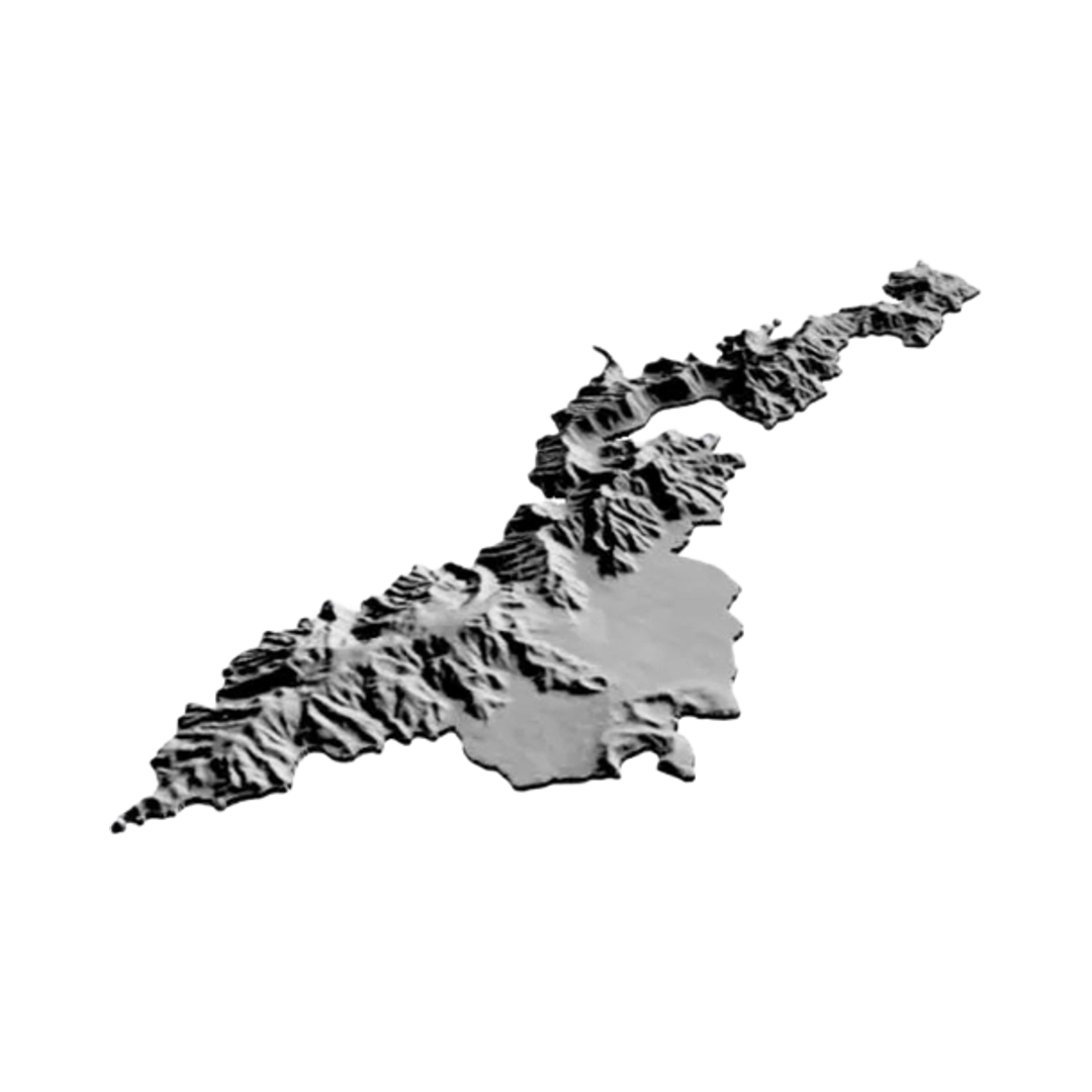 American Samoa Terrain Map design preview, us states