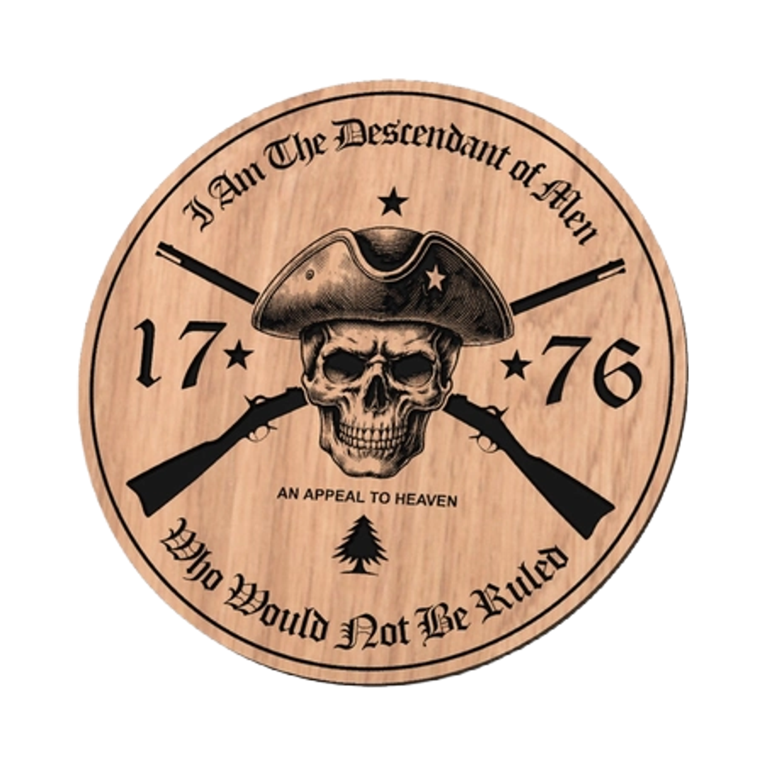 Appeal to Heaven 1776 design preview, historical americana