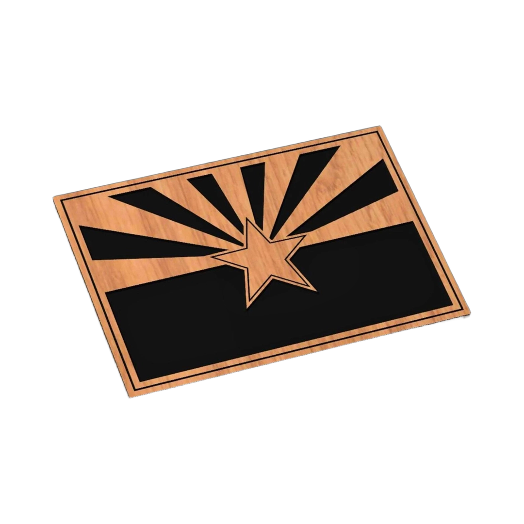 Arizona State Flag SVG file for laser cutting and CNC routing, LightBurn and Vectric ready