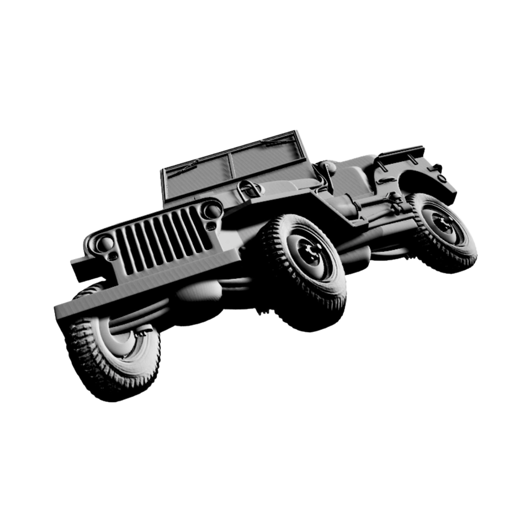 Vintage Army Jeep design preview, military & war