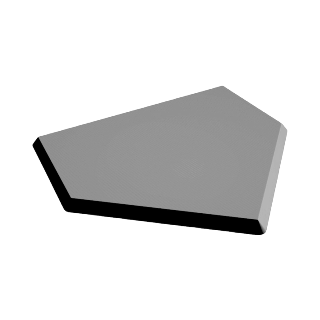 Baseball Home Plate 3D STL file for 3D printing and CNC routing, LightBurn and Vectric ready