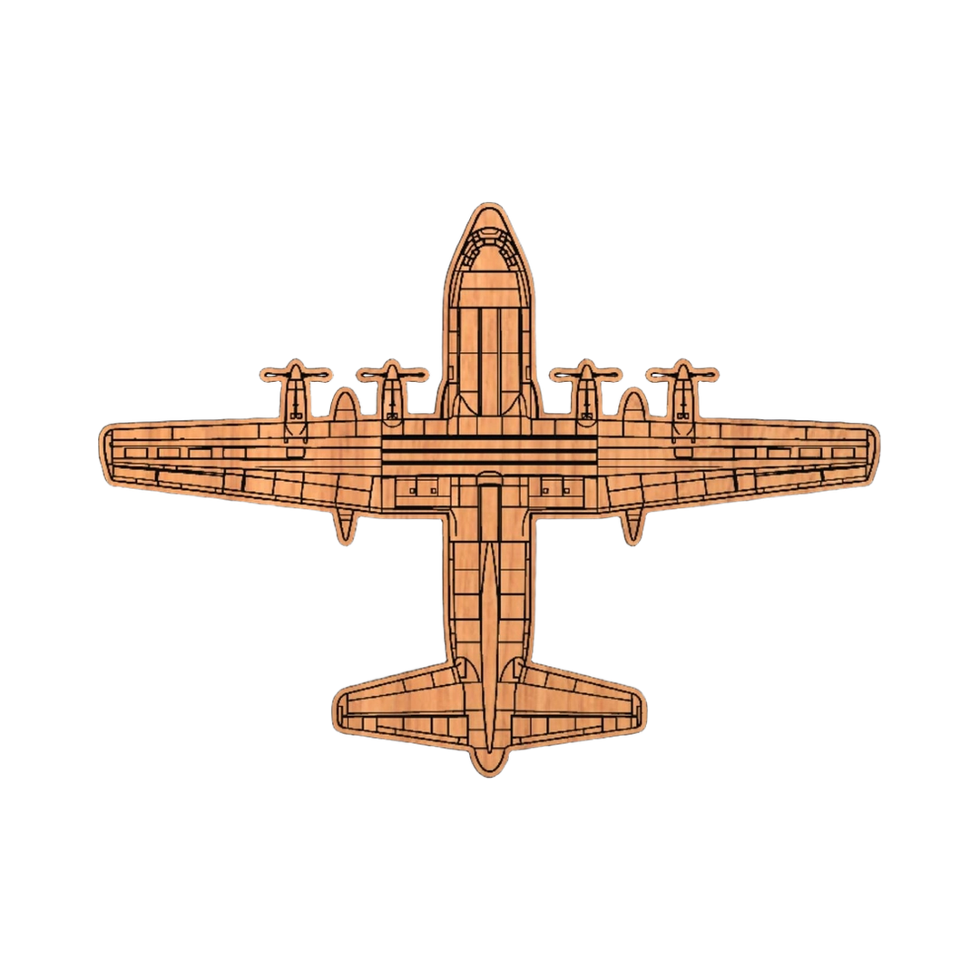 C-130 Hercules detail view, ready for digital crafting