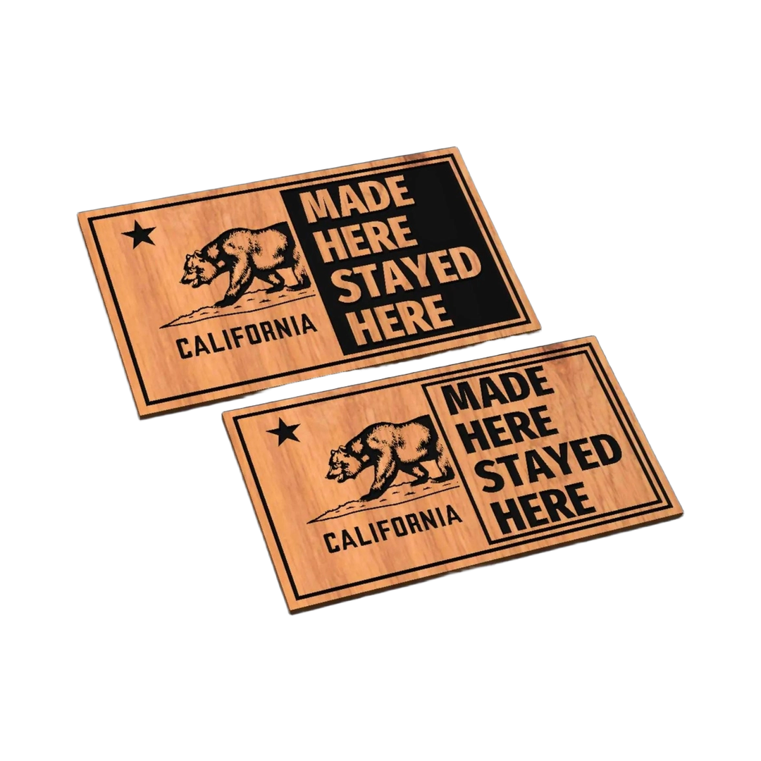 California State Pride SVG file for laser cutting and CNC routing, LightBurn and Vectric ready