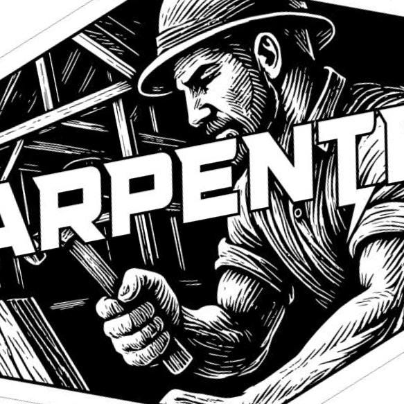 Carpenter SVG file included with instant download