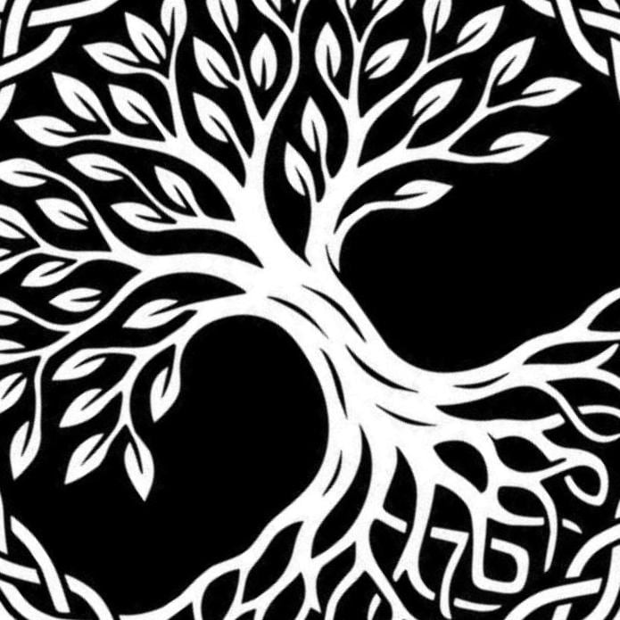 Celtic Tree of Life detail view, ready for laser cutting and CNC routing