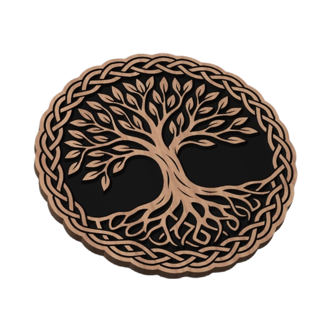 Celtic Tree of Life mockup, floral & botanical