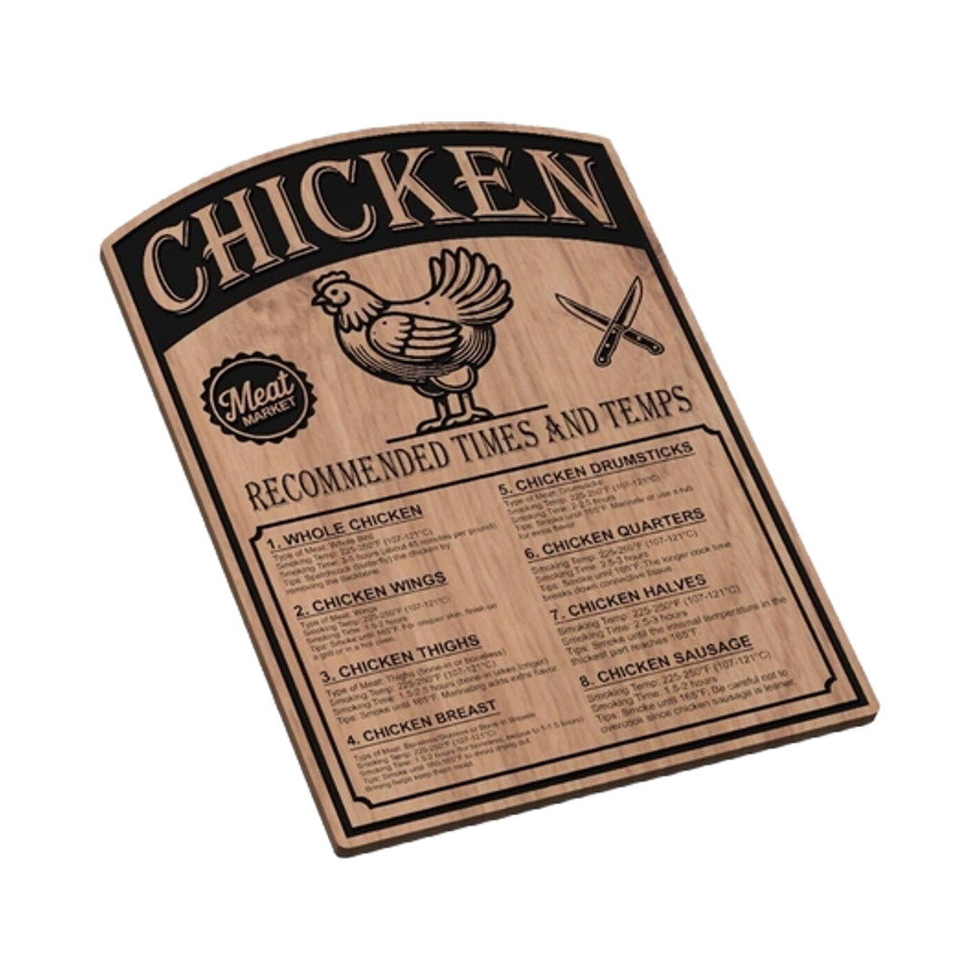 Chicken Smoking Chart Design design preview, animals & wildlife