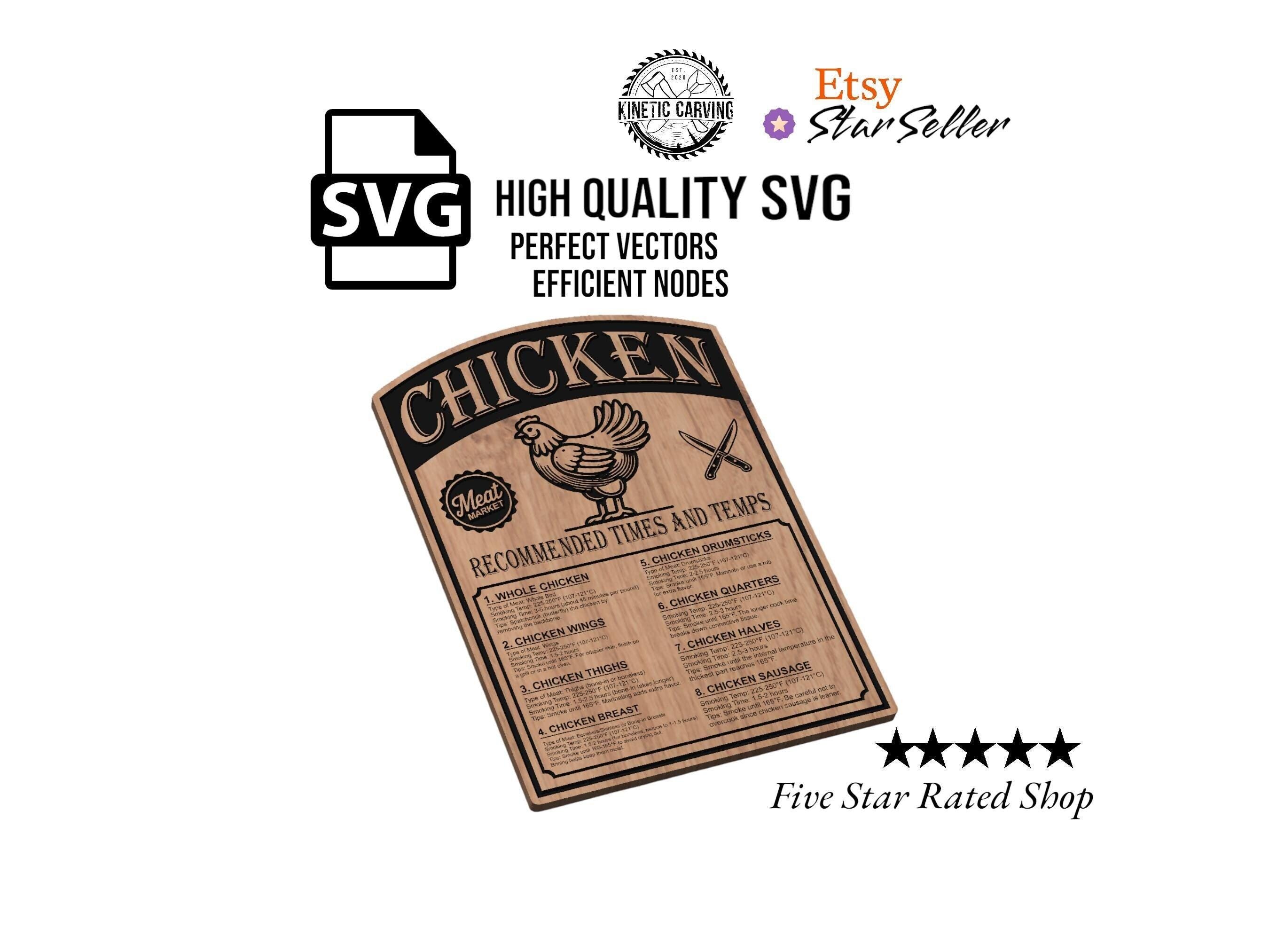Chicken Smoking Chart Design design preview, animals & wildlife