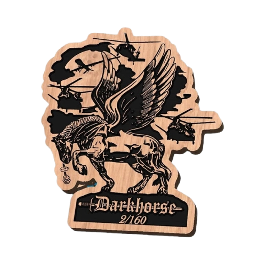 160th SOAR Darkhorse design preview, patches, badges & insignia