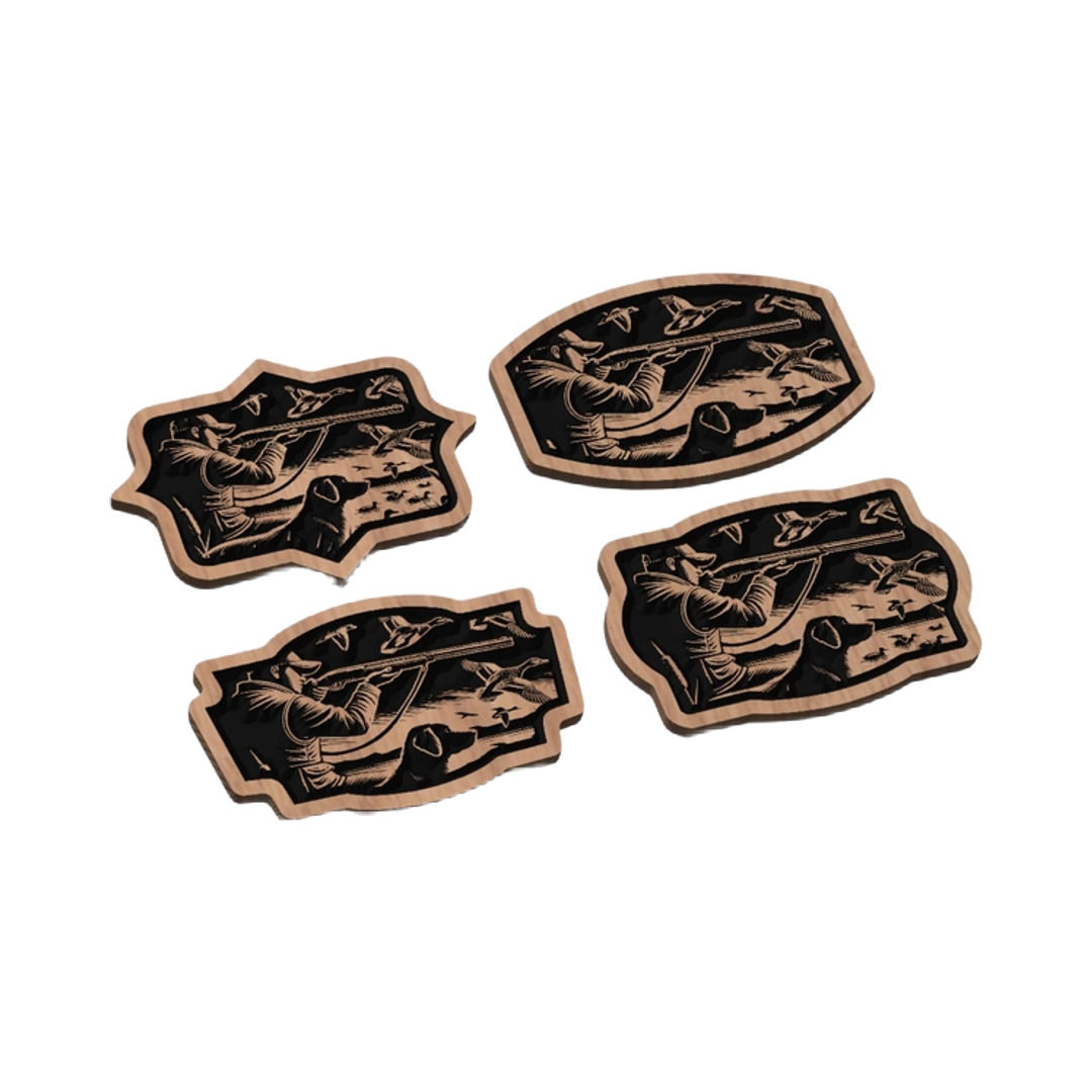Duck Hunting Leather Patch design preview, patches, badges & insignia