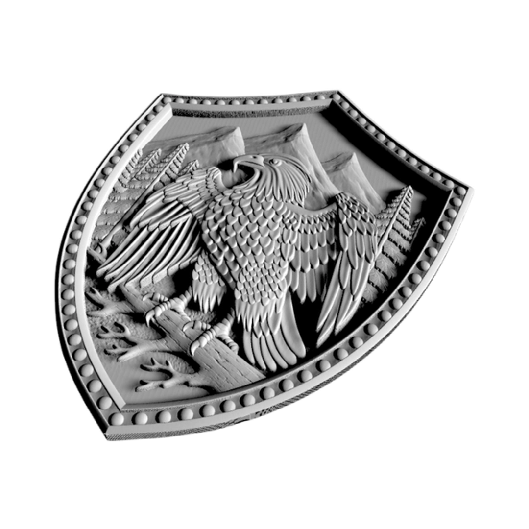 Eagle Shield detail view, ready for 3D printing and CNC routing