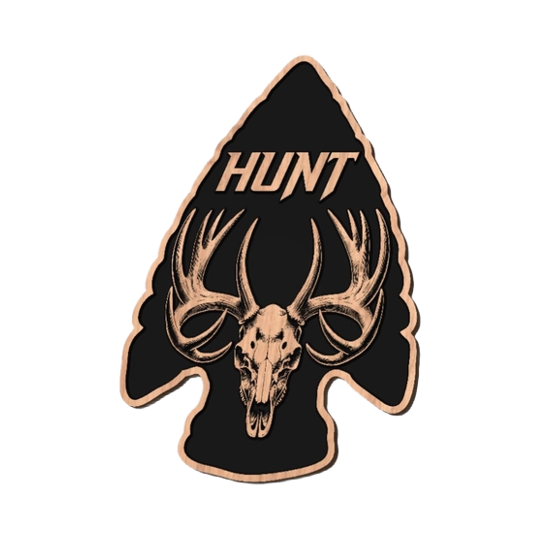 Elk Skull Arrowhead design preview, hunting, fishing & outdoors
