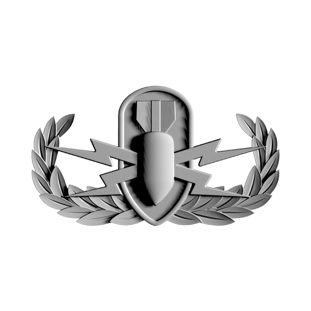 Explosive Ordnance Disposal (EOD) Badge File STL file included with instant download