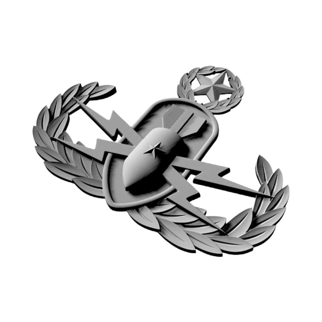 Explosive Ordnance Disposal (EOD) Badge File mockup, army
