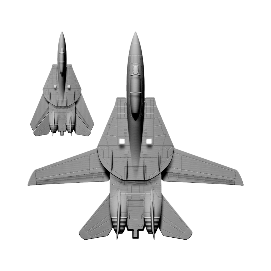 F-14 Tomcat STL file for digital crafting, LightBurn and Vectric ready