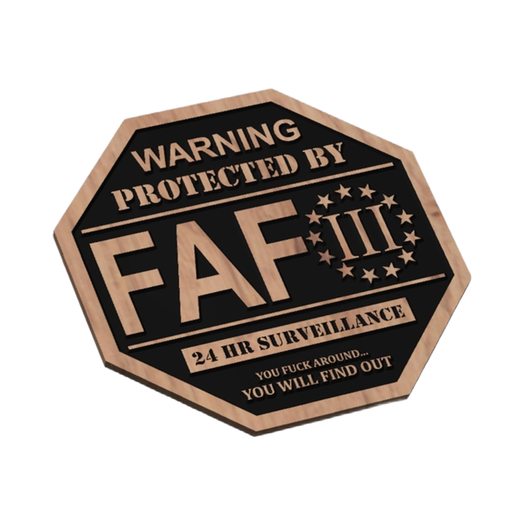 Fafo Security Sign design preview, 2nd amendment & freedom