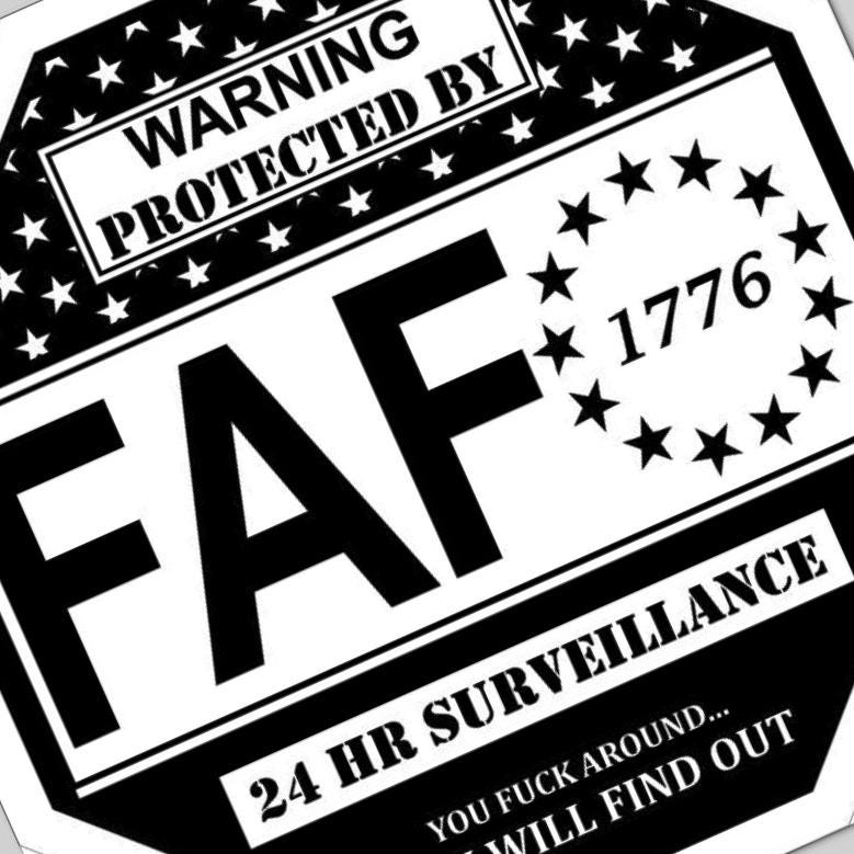 Fafo Security Sign SVG file included with instant download