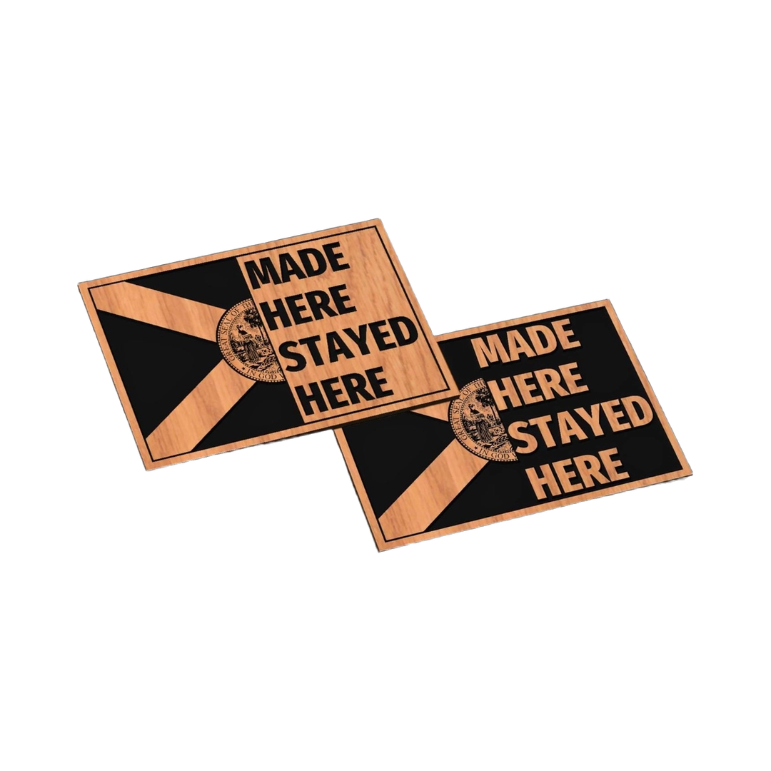 Florida State Pride SVG file for laser cutting and CNC routing, LightBurn and Vectric ready