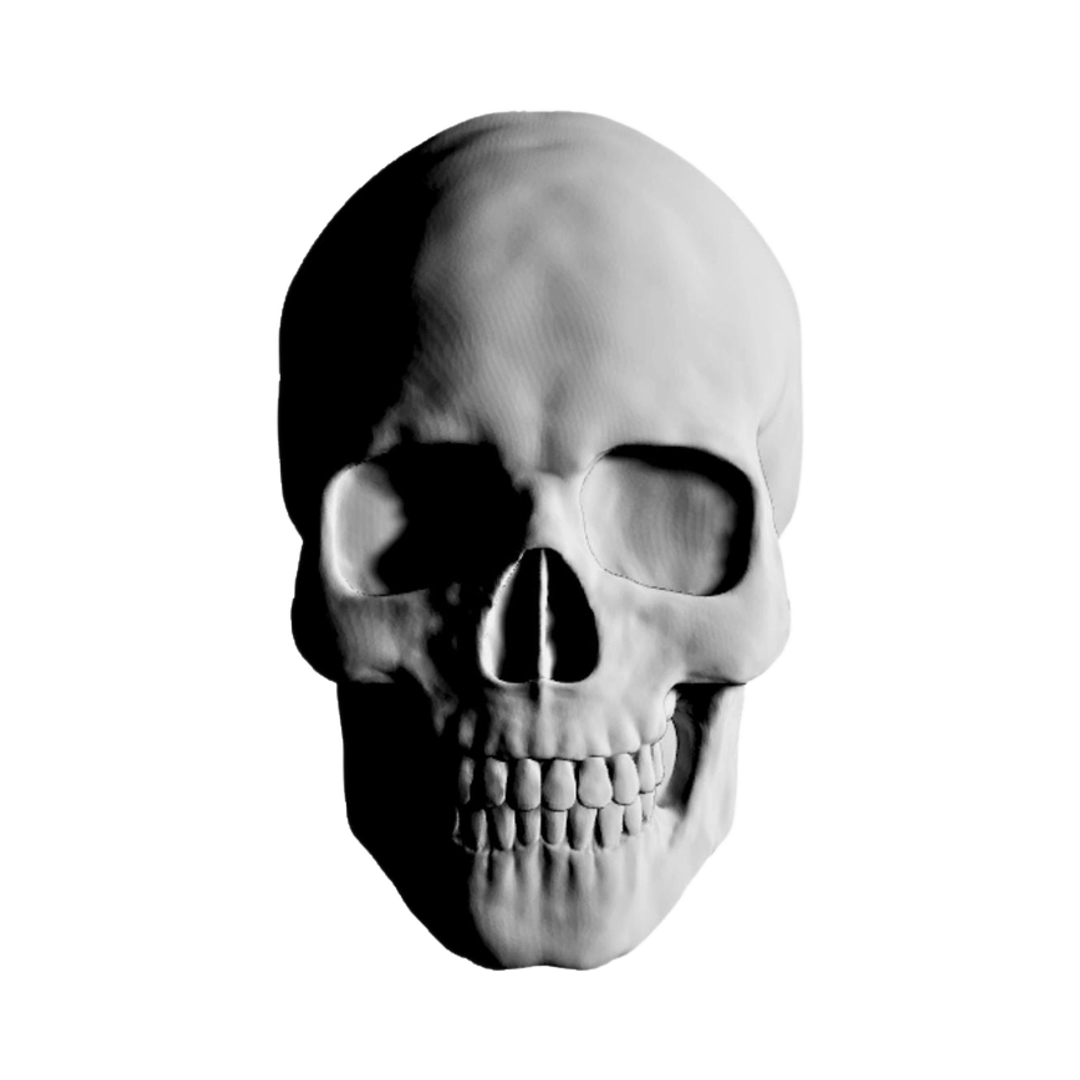 Front Skull Design STL file for digital crafting, LightBurn and Vectric ready