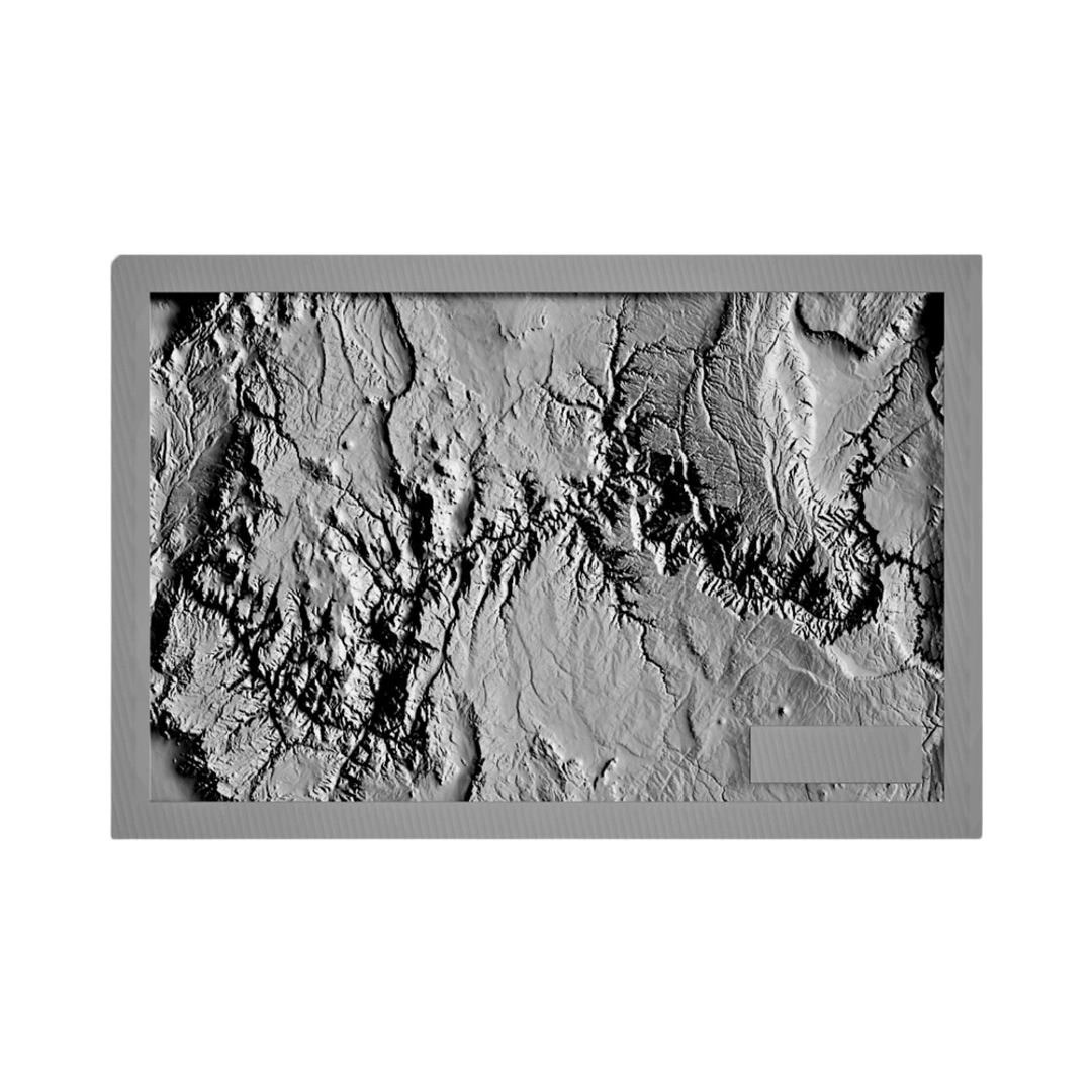 Grand Canyon 3D Map STL file for 3D printing and CNC routing, LightBurn and Vectric ready