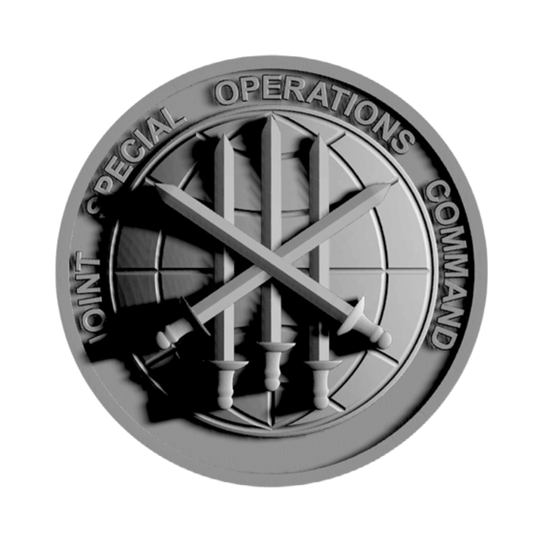 JSOC Military Patch STL file for 3D printing and CNC routing