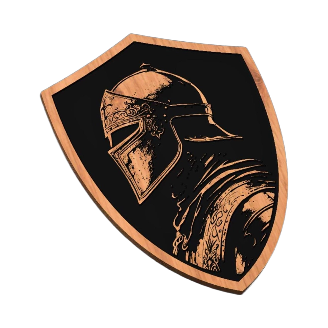 Knight Templar Shield SVG file for laser cutting and CNC routing, LightBurn and Vectric ready