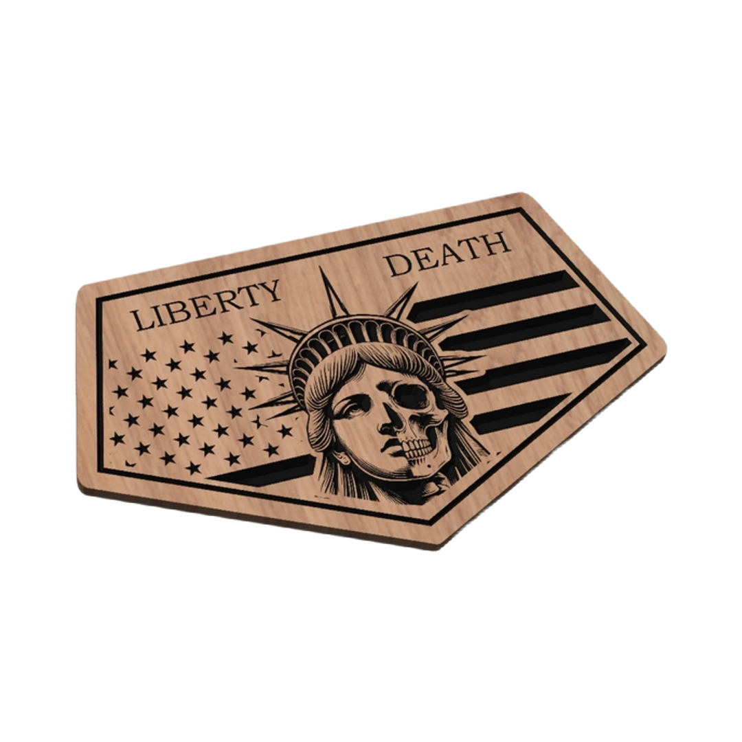 Liberty or Death Bundle detail view, ready for laser cutting and CNC routing
