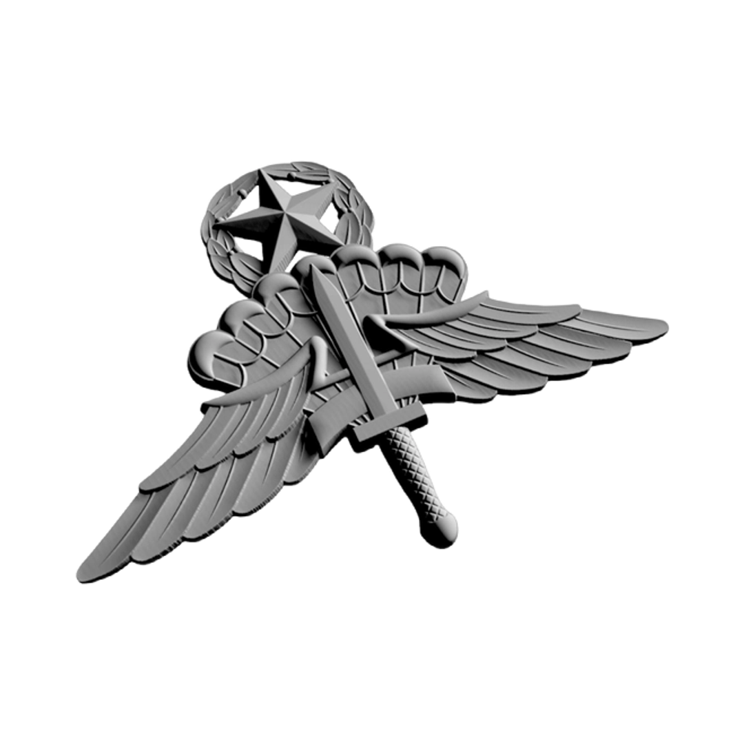 Military Free Fall Wings 3D design preview, patches, badges & insignia