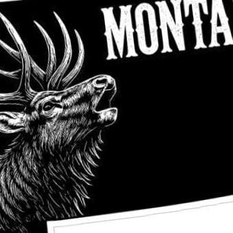 Montana Elk – State Outline Hunting Decor for Woodworking, CNC, and Lasering detail view, ready for laser cutting and CNC...