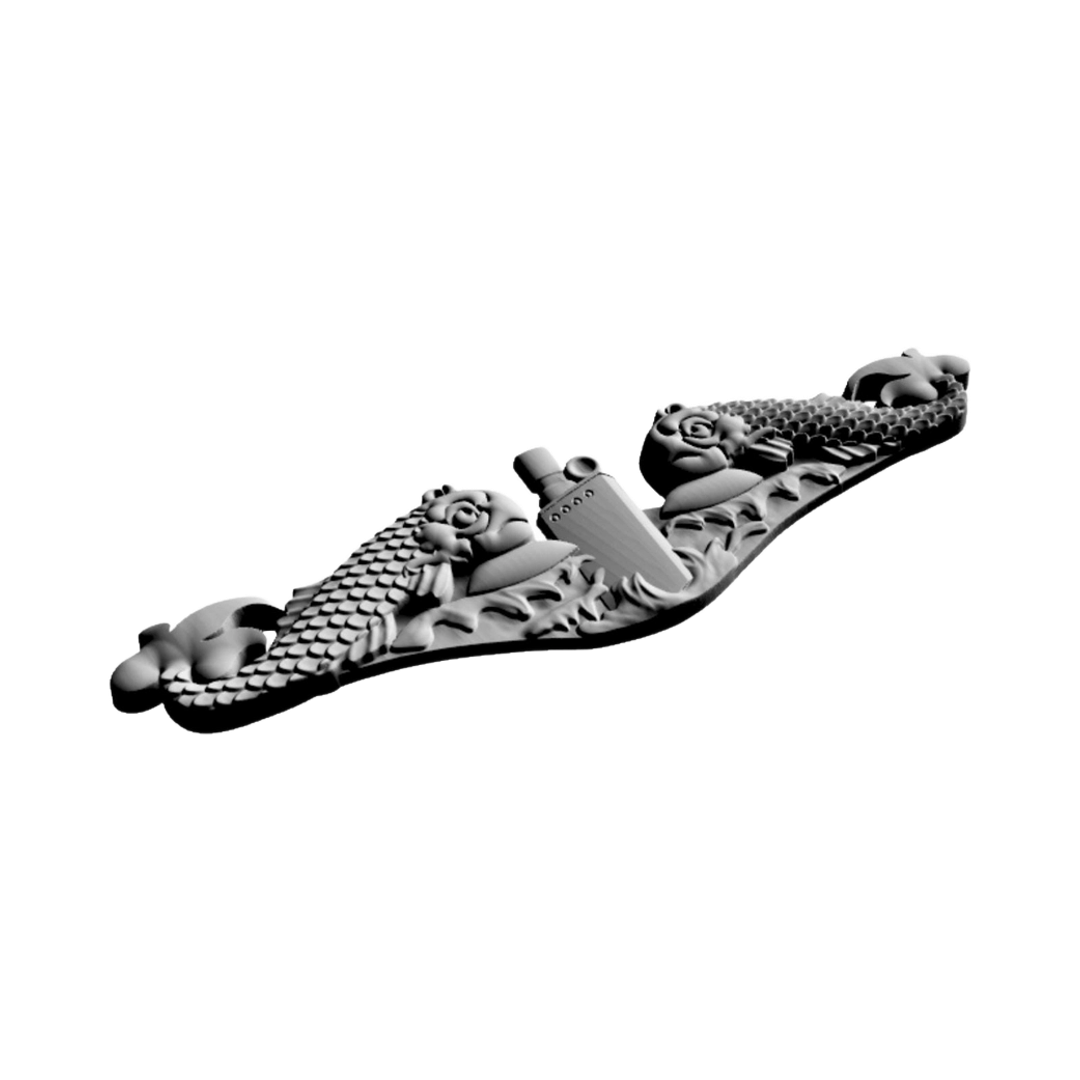 Submarine Warfare Insignia Badge design preview, navy