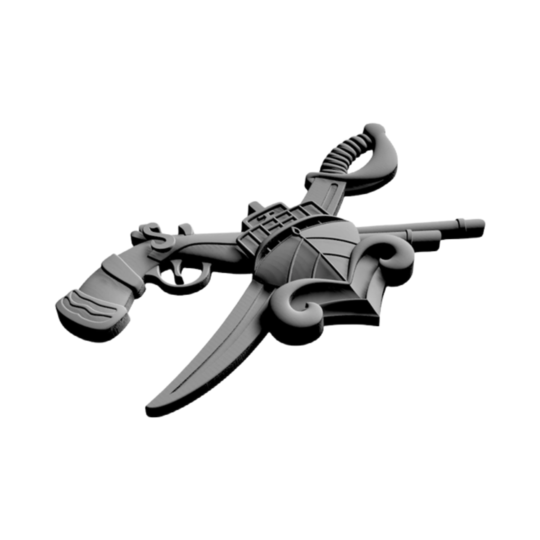 Special Warfare Combat Crewmen Badge compatible with LightBurn and Vectric
