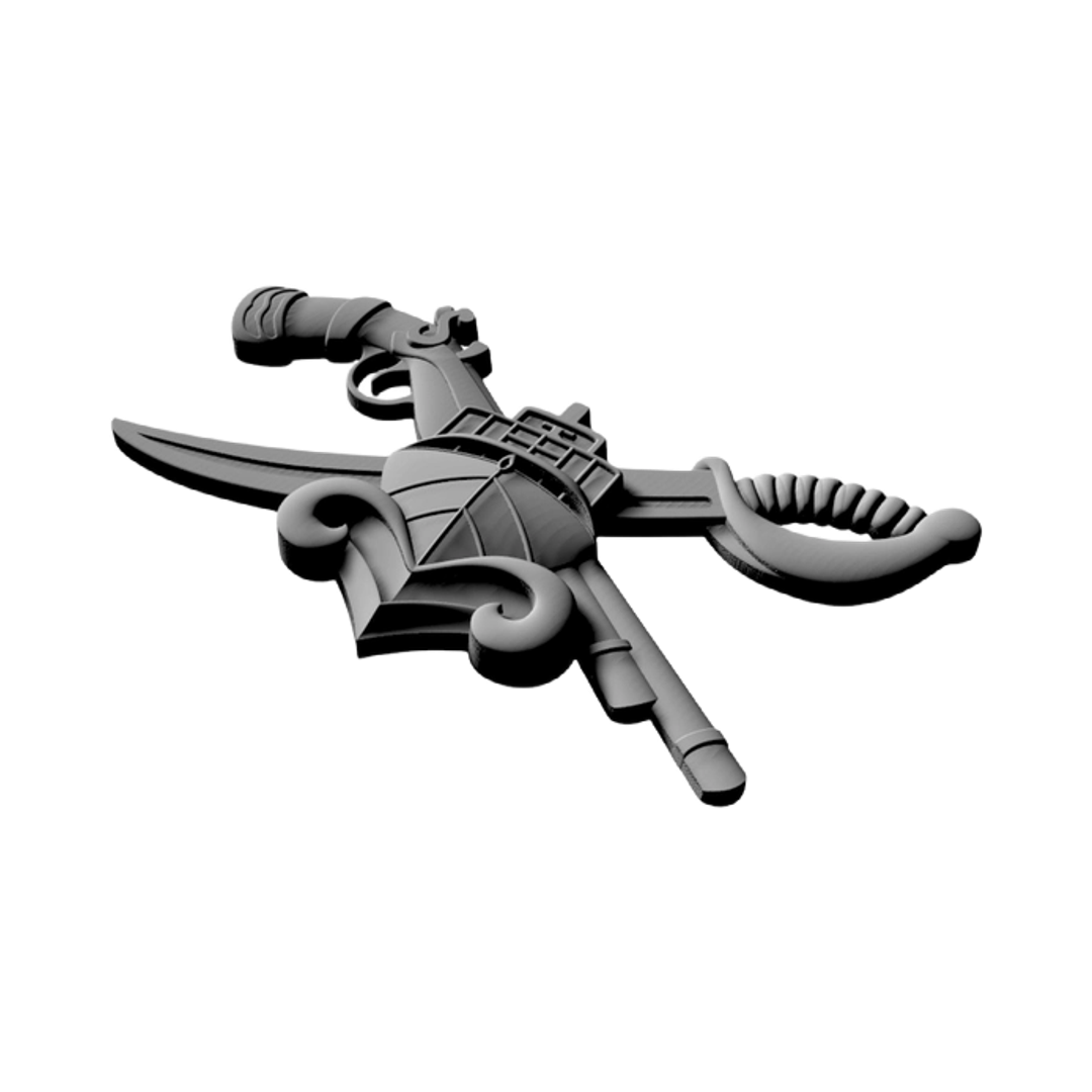 Special Warfare Combat Crewmen Badge mockup, navy
