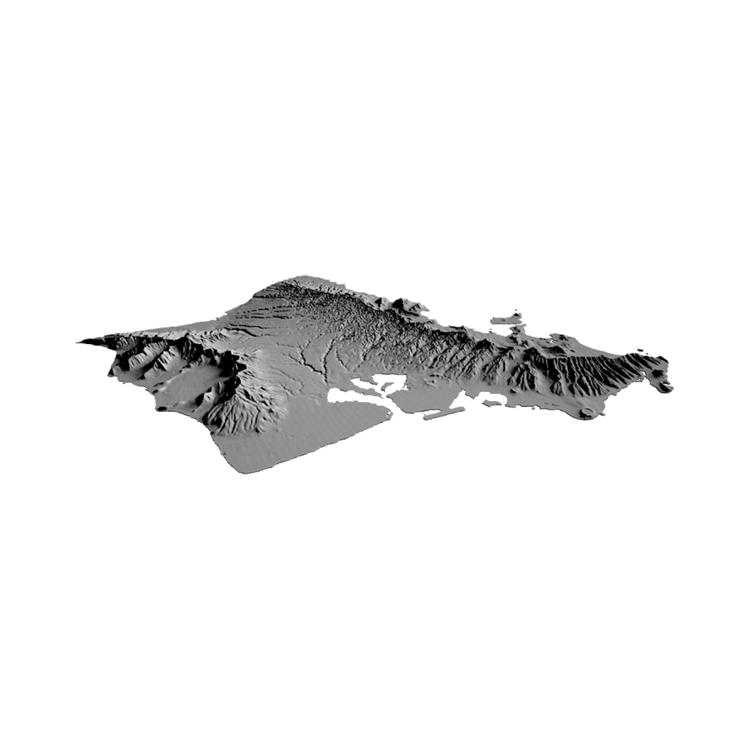 Oahu Hawaii 3D design preview, us states