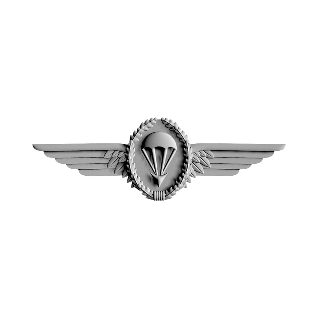 German Military Jump (Airborne) Wings STL file for 3D printing and CNC routing, LightBurn and Vectric ready