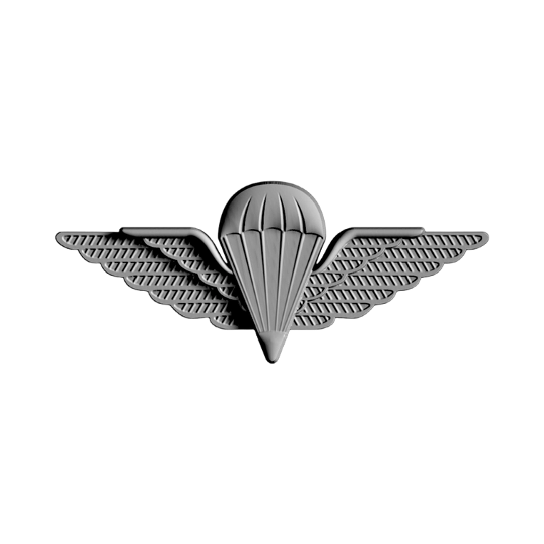 Ireland Military Jump (Airborne) Wings STL file for 3D printing and CNC routing, LightBurn and Vectric ready