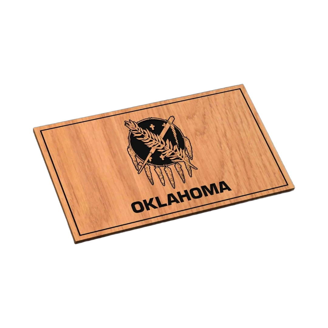 Oklahoma State Flag SVG file for laser cutting and CNC routing, LightBurn and Vectric ready
