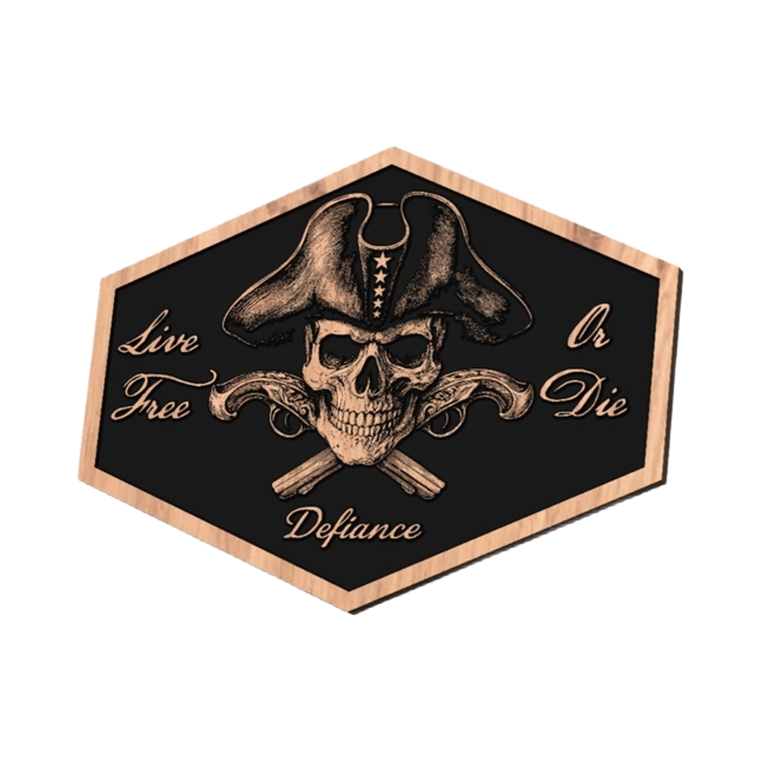 Patriot Skull design preview, skulls & skeletons