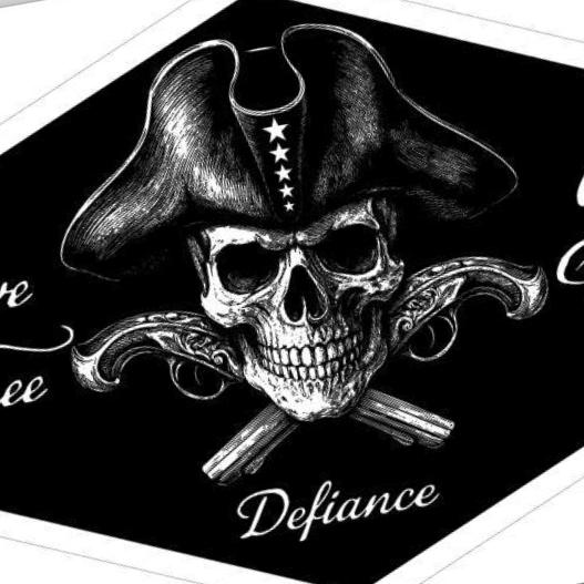 Patriot Skull detail view, ready for laser cutting and CNC routing