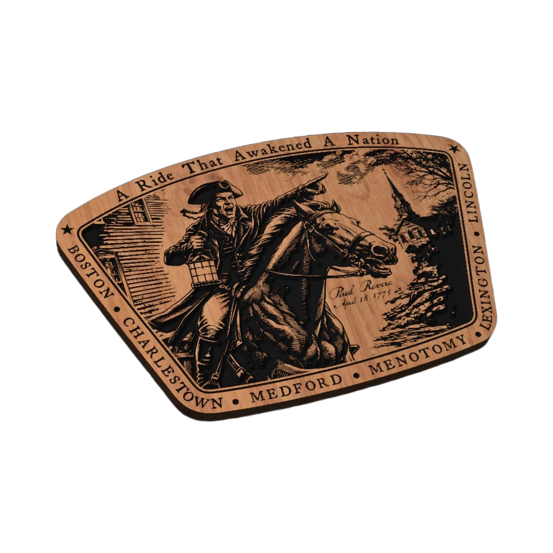 Paul Revere Patriot Design SVG file for laser cutting and CNC routing, LightBurn and Vectric ready