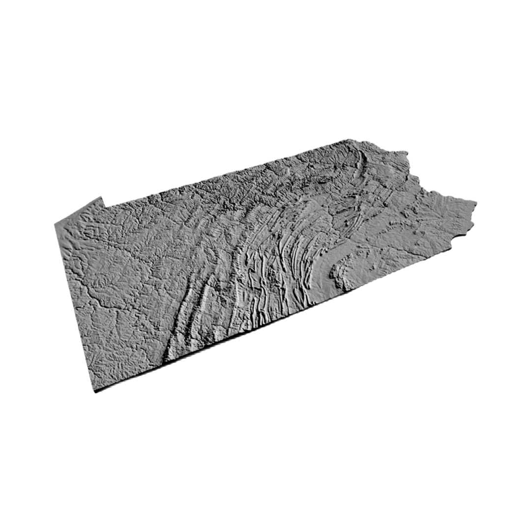 PennsylvaniaTerrain design preview, maps & terrain
