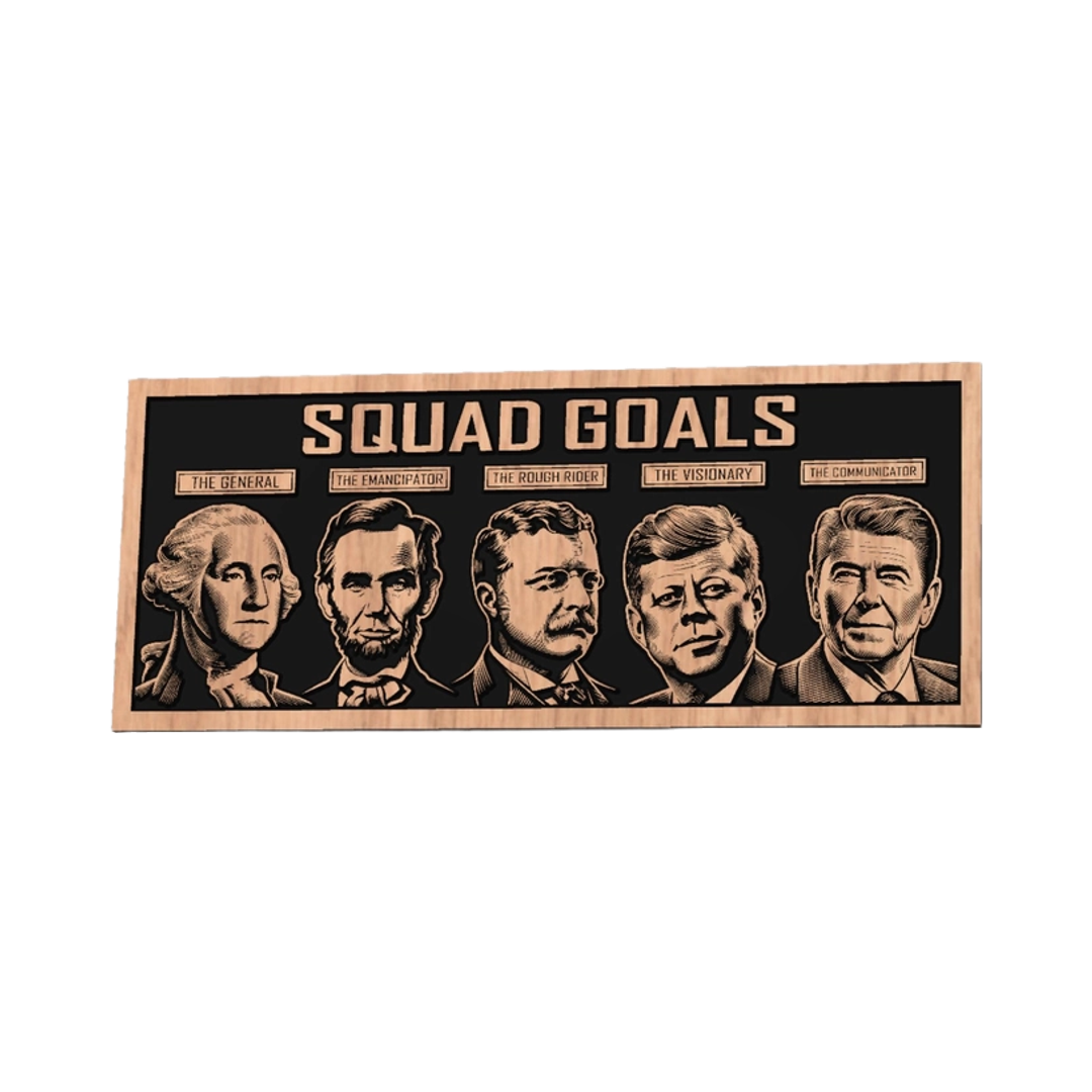 President Squad Goals design preview, political