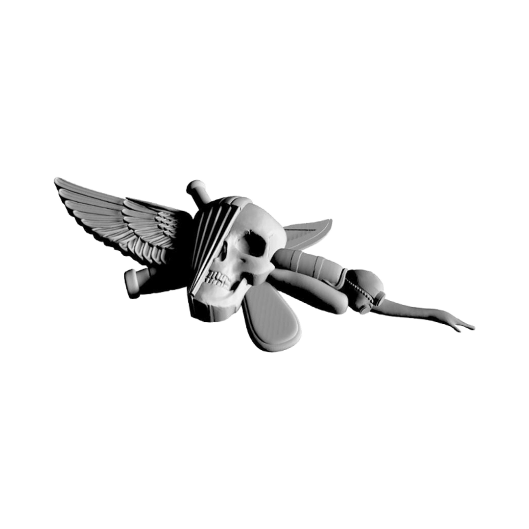 Recon Jack Badge detail view, ready for 3D printing and CNC routing