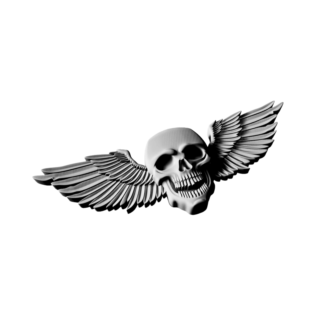 Gothic Skull Wings design preview, skulls & skeletons