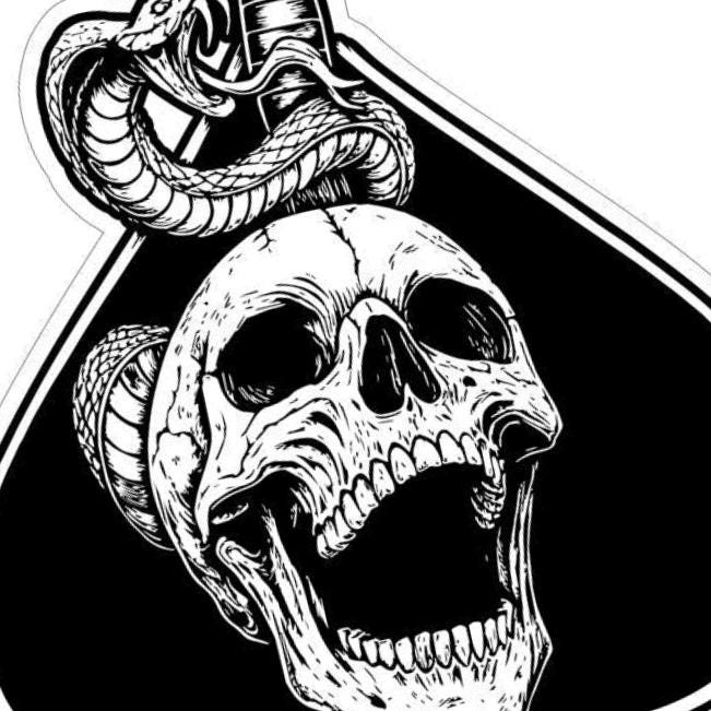 Snake Skull design preview, animals & wildlife