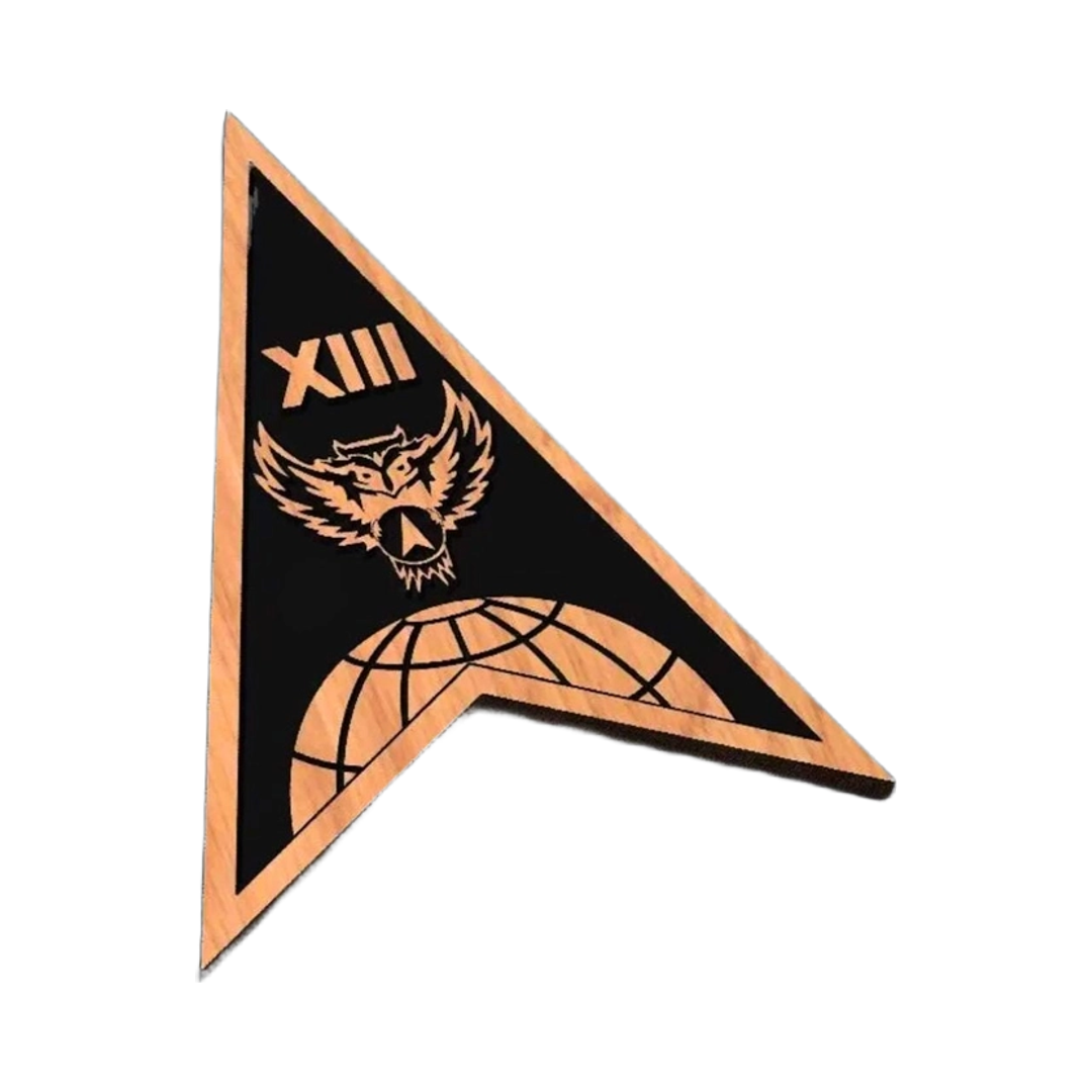 Space Force Delta 13 SVG file for laser cutting and CNC routing, LightBurn and Vectric ready