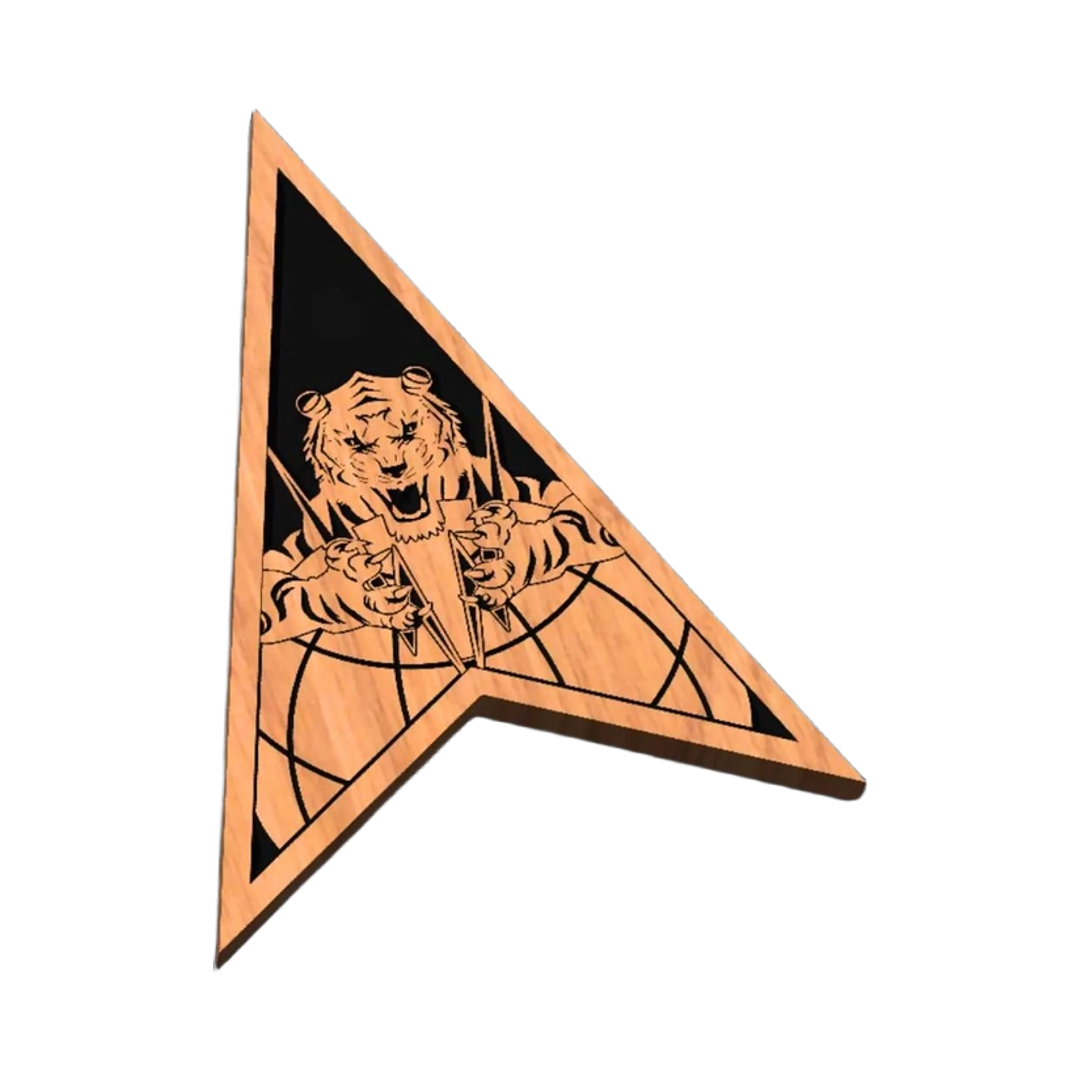 Space Force Delta 5 SVG file for laser cutting and CNC routing, LightBurn and Vectric ready